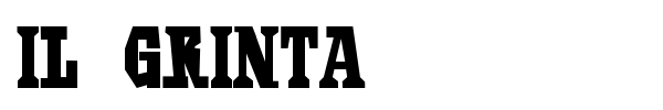 Il Grinta font preview